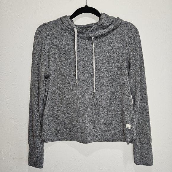VUORI Halo Essential Hoodie Women's Small Long Sleeve Top Heathered Gray - Picture 2 of 11